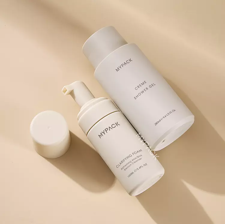 Custom luxury hand soap and lotion packaging design
